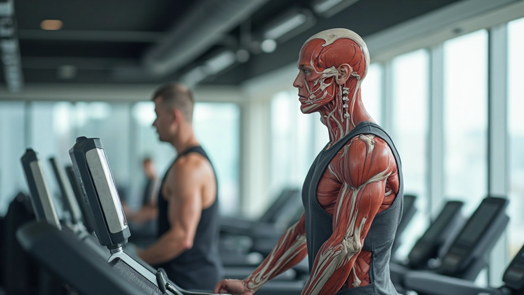 Профессиональное фото человека, занимающегося спортом в современном спортивном центре