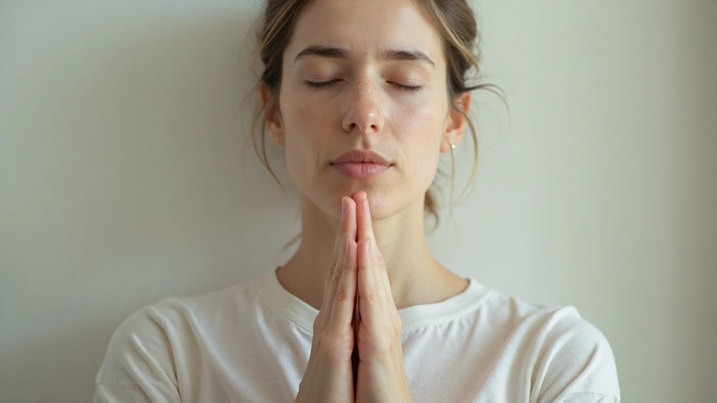 Человек в состоянии медитации в спокойной окружающей среде с естественным светом